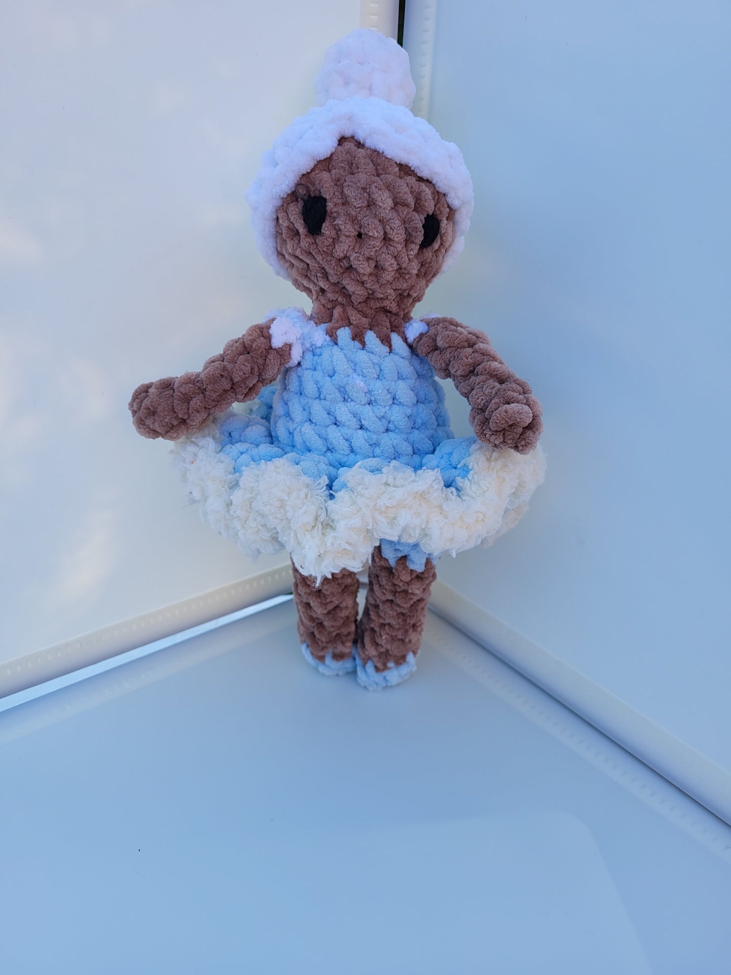 Handmade Crochet Ballerina Doll – Customisable Dance Gift
