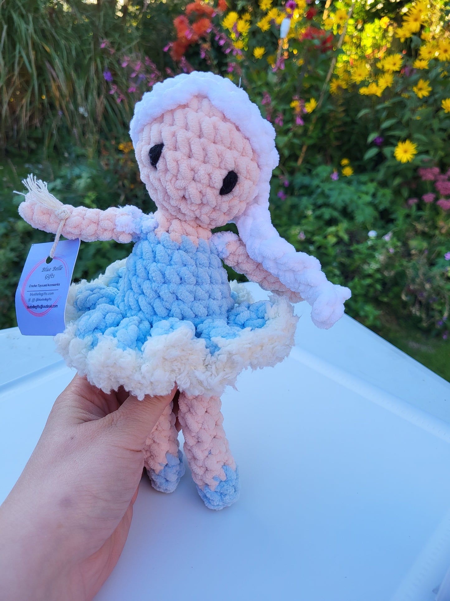 Handmade Crochet Ballerina Doll – Customisable Dance Gift